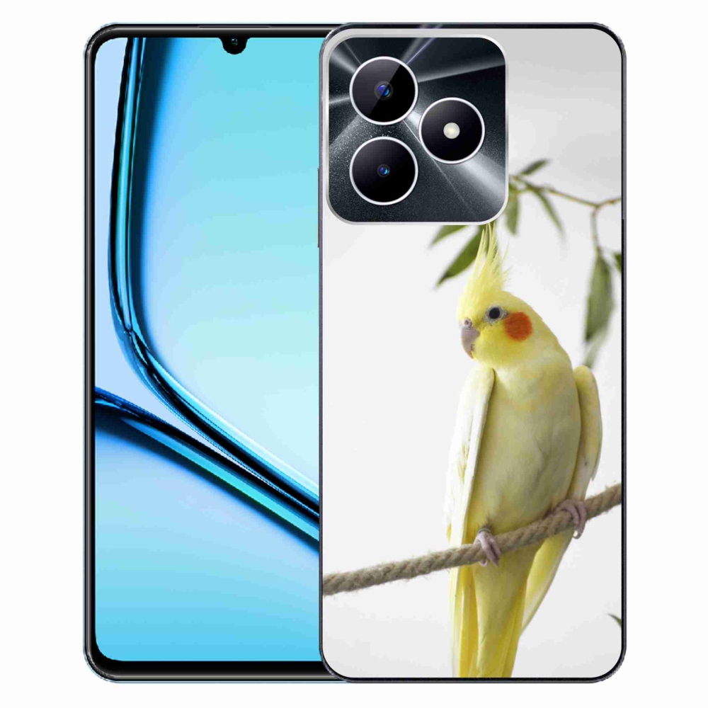 Gélový kryt mmCase na Realme Note 50 - papagáj korela chocholatá