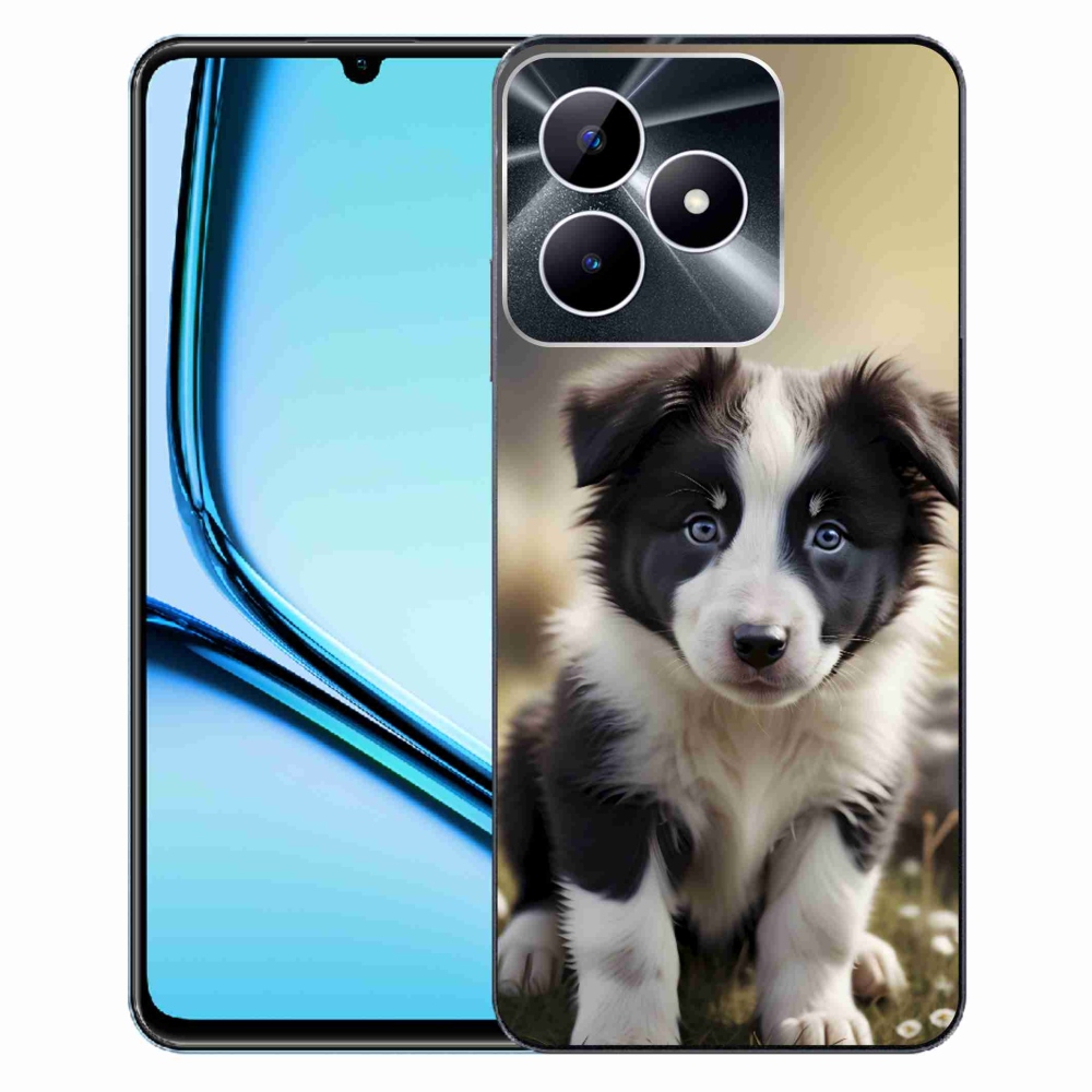 Gélový kryt mmCase na Realme Note 50 - roztomilá border kólia