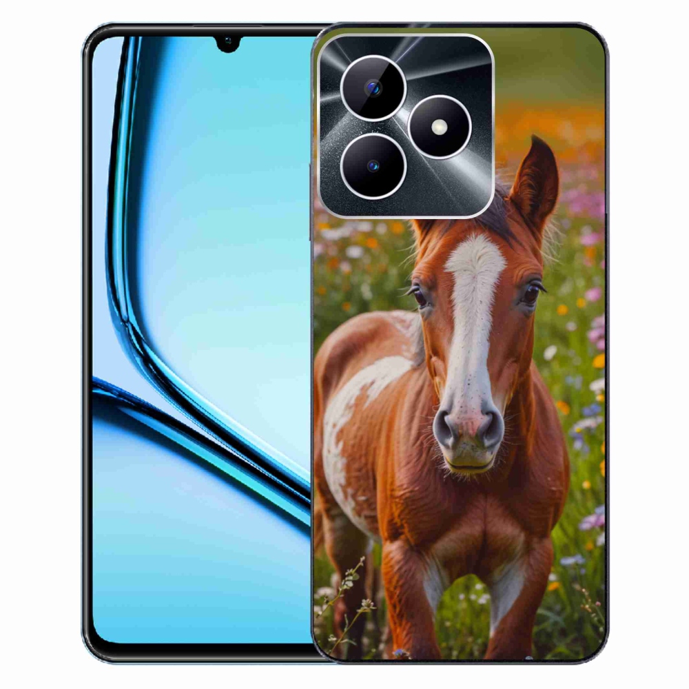 Gélový kryt mmCase na Realme Note 50 - roztomilé žriebä