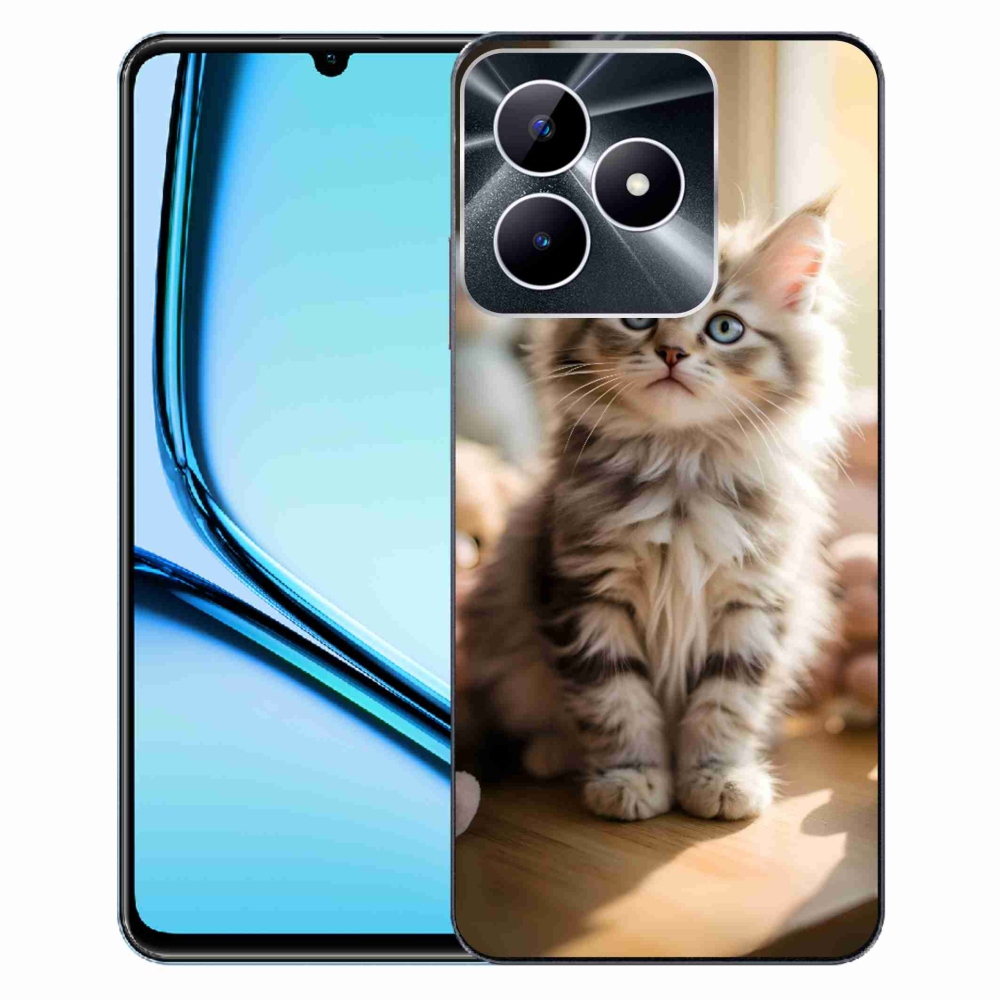 Gélový kryt mmCase na Realme Note 50 - roztomilé mačiatko 10