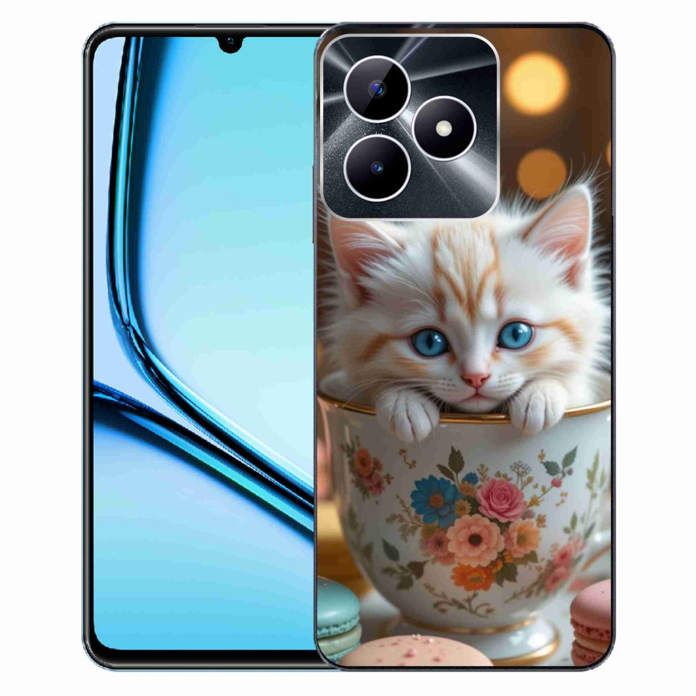 Gélový kryt mmCase na Realme Note 50 - roztomilé mačiatko 6