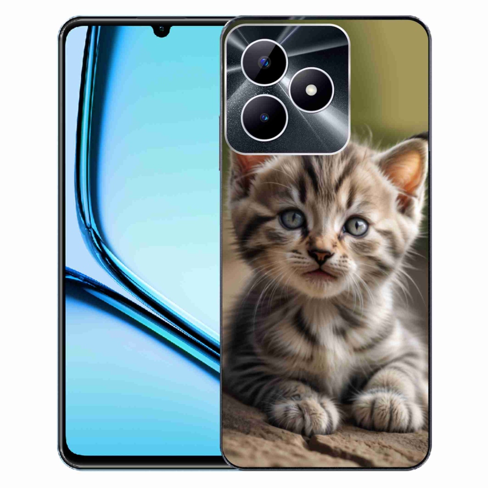 Gélový kryt mmCase na Realme Note 50 - roztomilé mačiatko 9