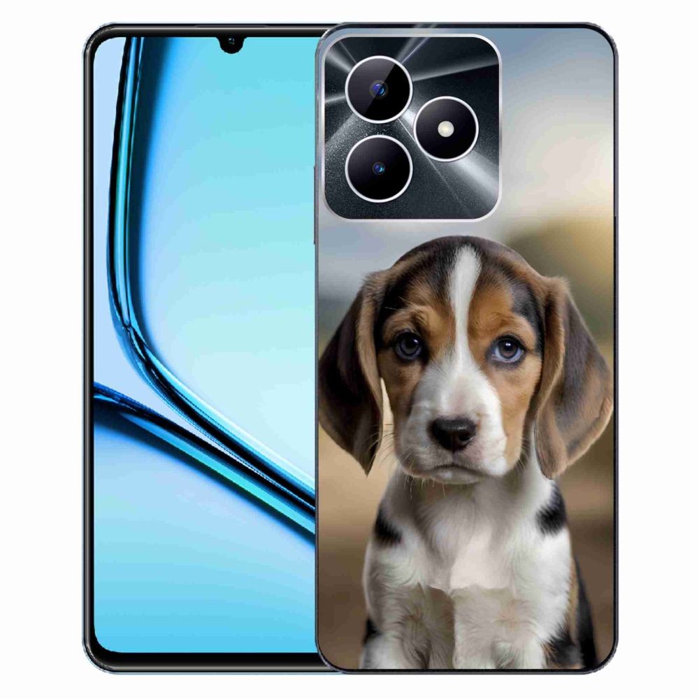 Gélový kryt mmCase na Realme Note 50 - roztomilý bígl