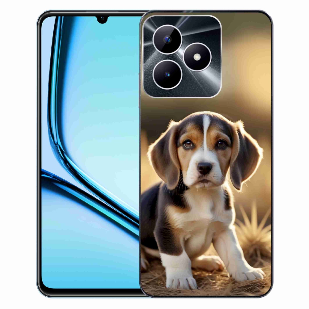 Gélový kryt mmCase na Realme Note 50 - roztomilý bígl
