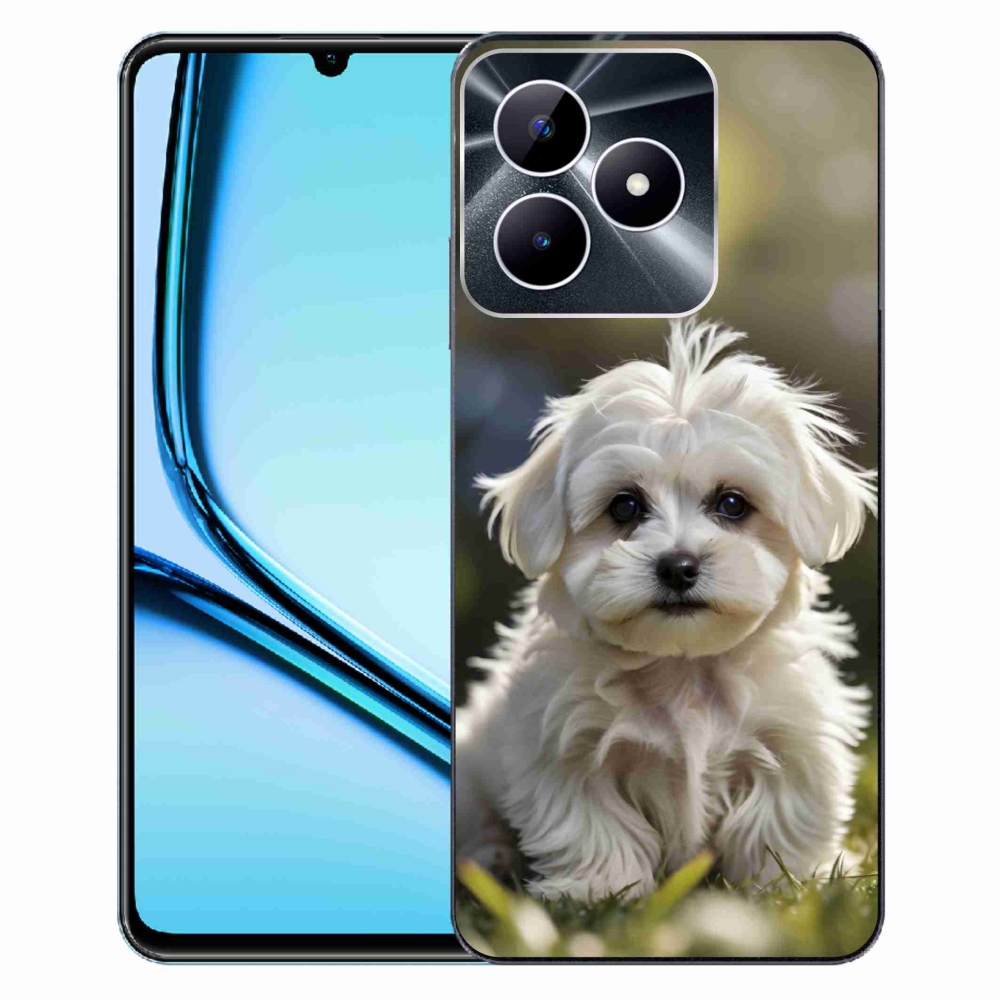 Gélový kryt mmCase na Realme Note 50 - roztomilý maltézsky psík