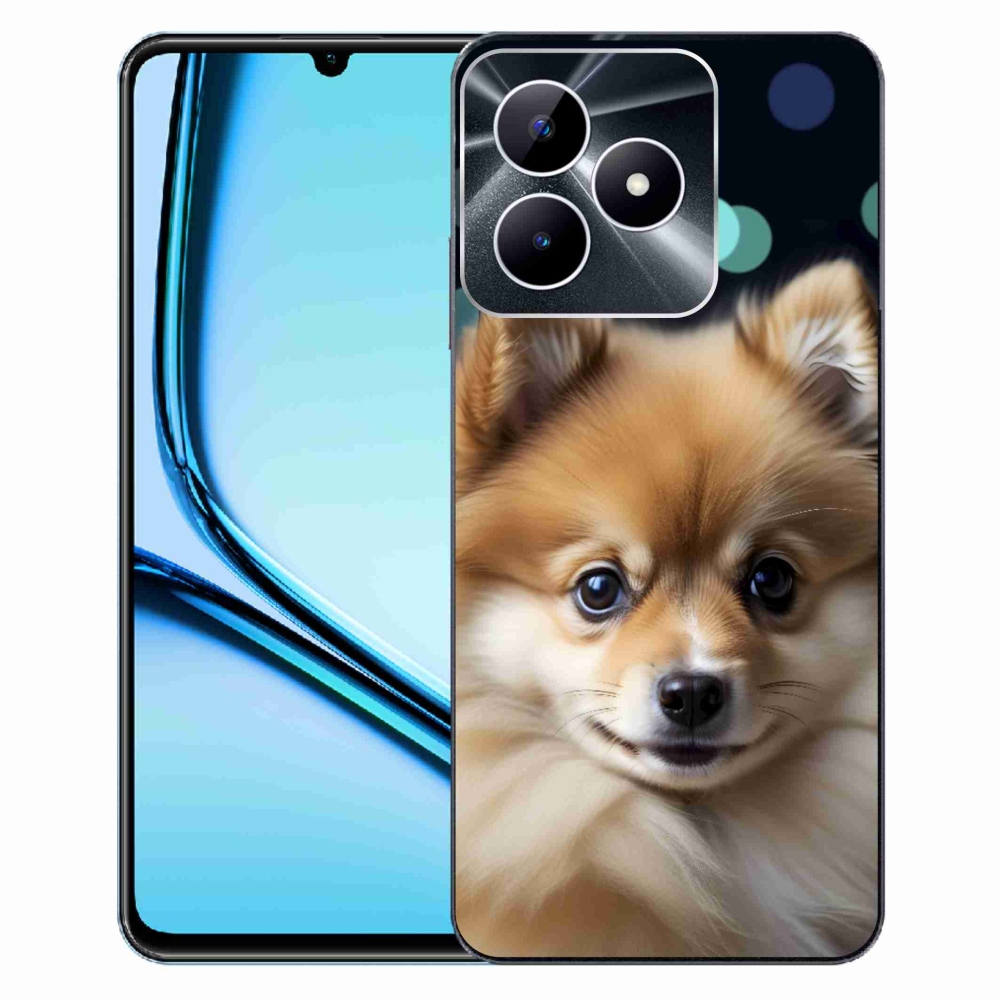 Gélový kryt mmCase na Realme Note 50 - roztomilý pomeranian