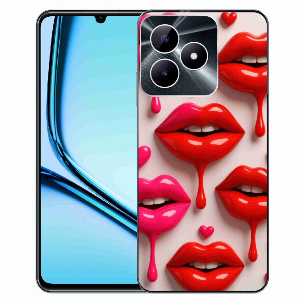 Gélový kryt mmCase na Realme Note 50 - pery 2