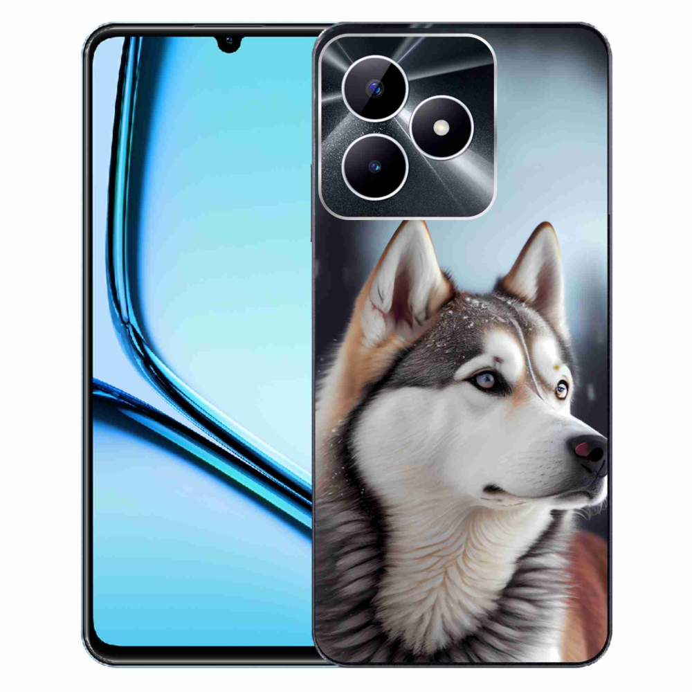 Gélový kryt mmCase na Realme Note 50 - sibírsky husky