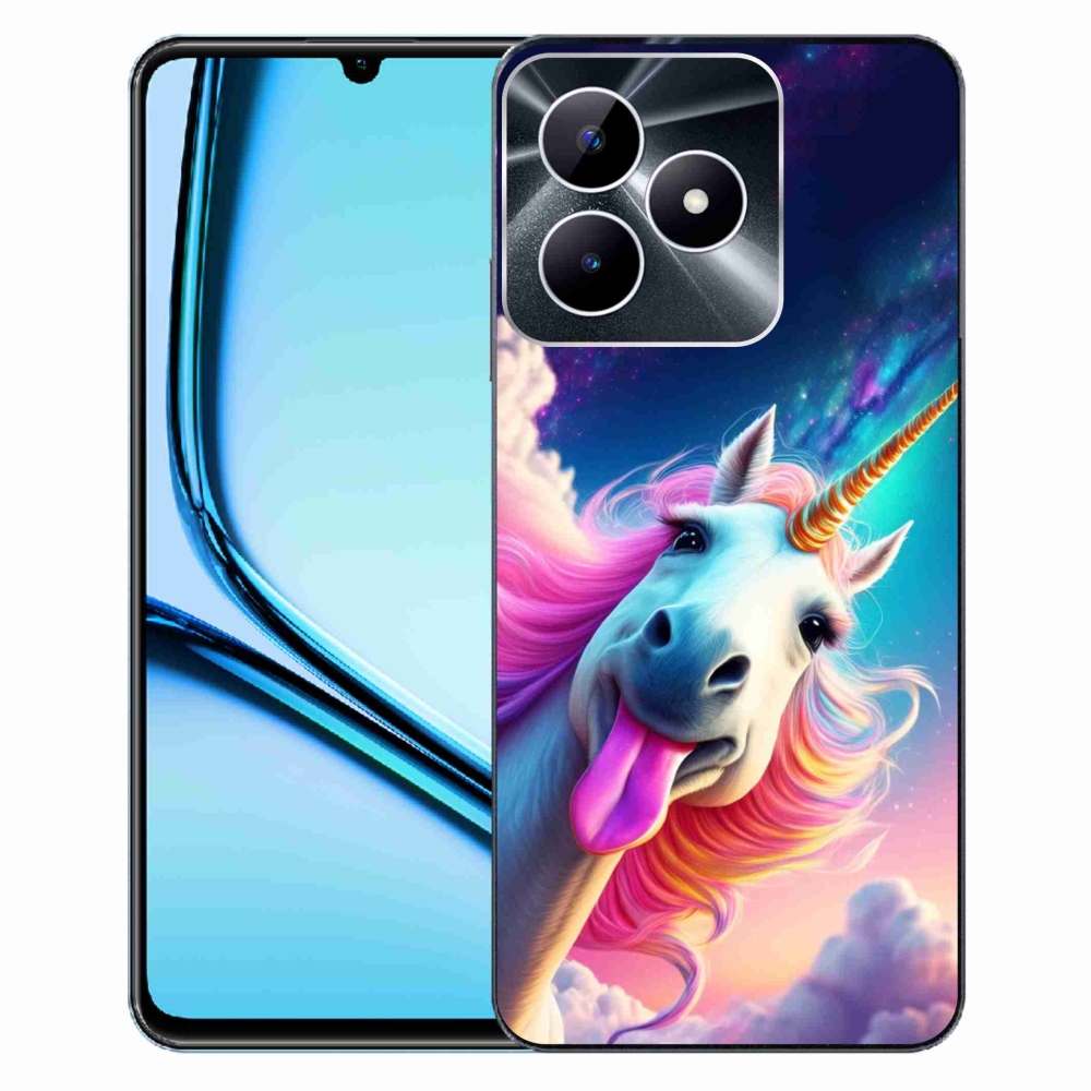 Gélový kryt mmCase na Realme Note 50 - šialený jednorožec