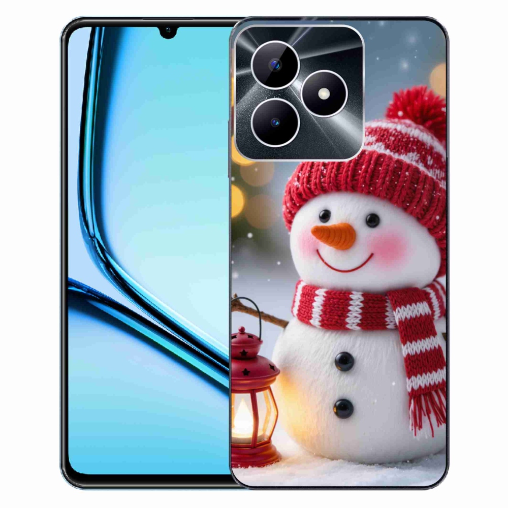 Gélový kryt mmCase na Realme Note 50 - snehuliak 2