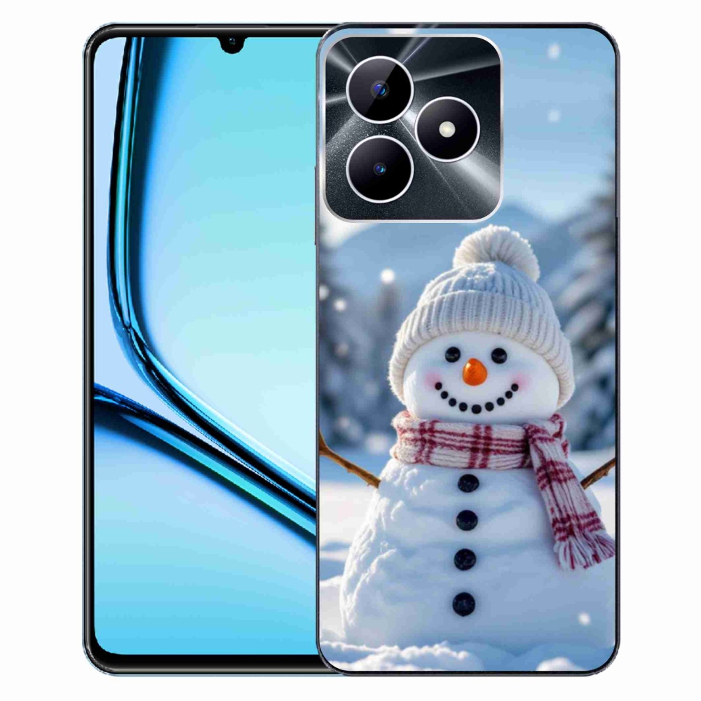 Gélový kryt mmCase na Realme Note 50 - snehuliak 3