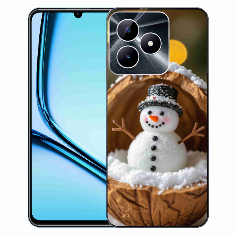 Gélový kryt mmCase na Realme Note 50 - snehuliak 4
