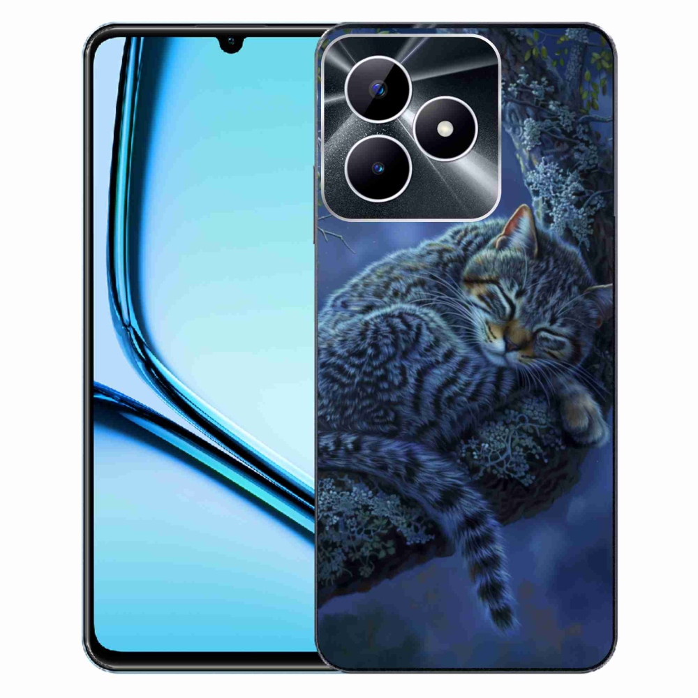 Gélový kryt mmCase na Realme Note 50 - spiaca mačka