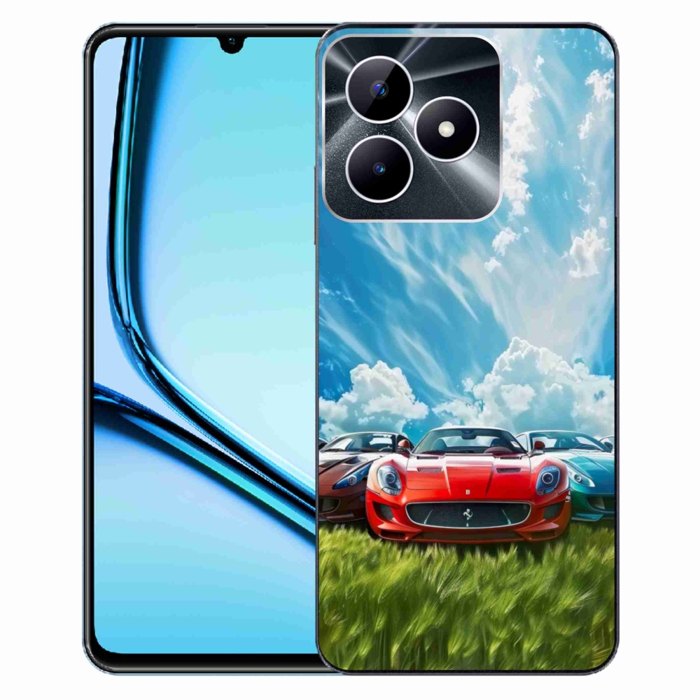 Gélový kryt mmCase na Realme Note 50 - športové vozidlá