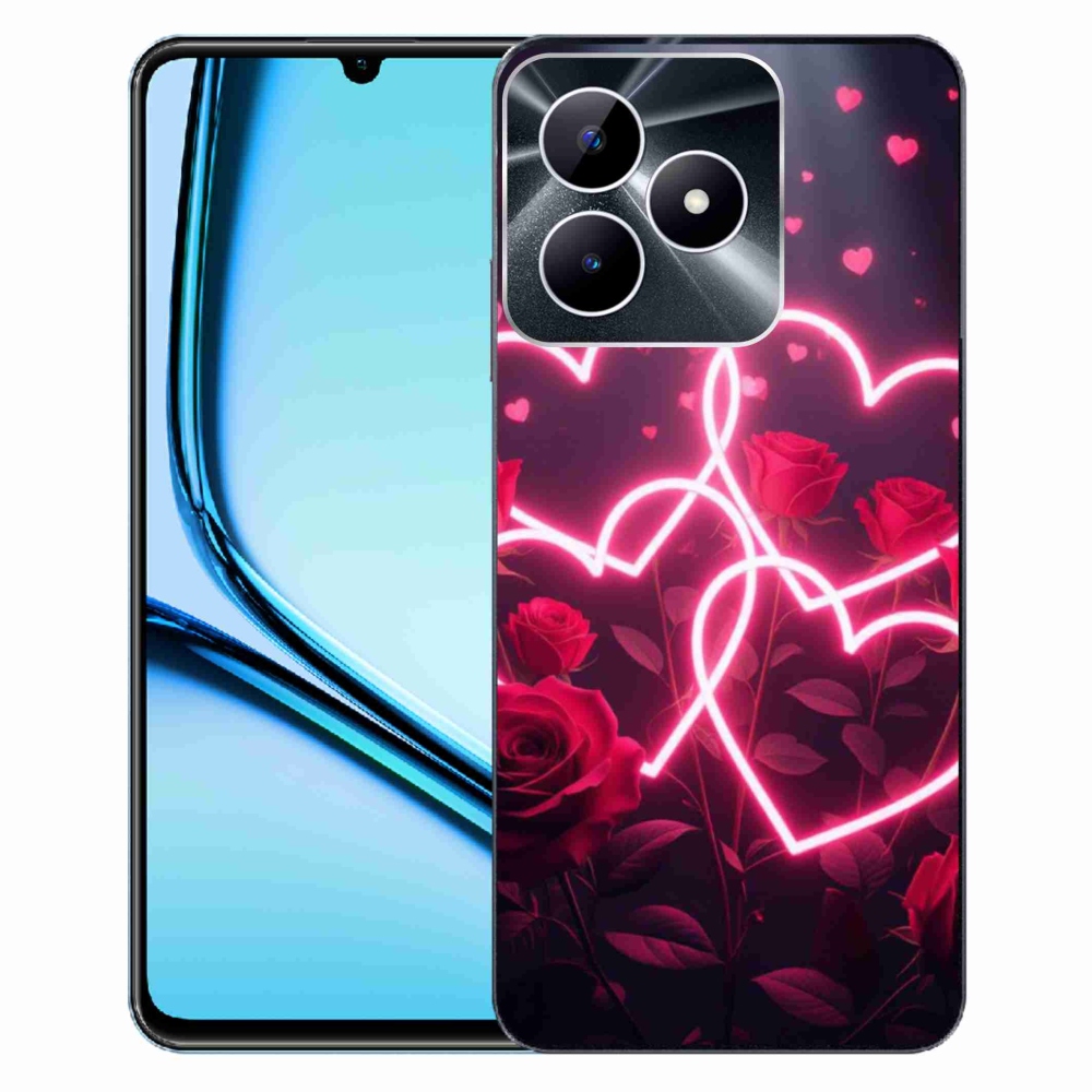 Gélový kryt mmCase na Realme Note 50 - srdce lásky