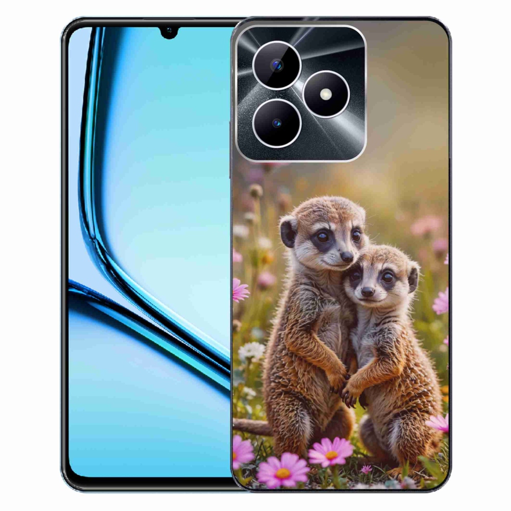 Gélový kryt mmCase na Realme Note 50 - surikatí duo