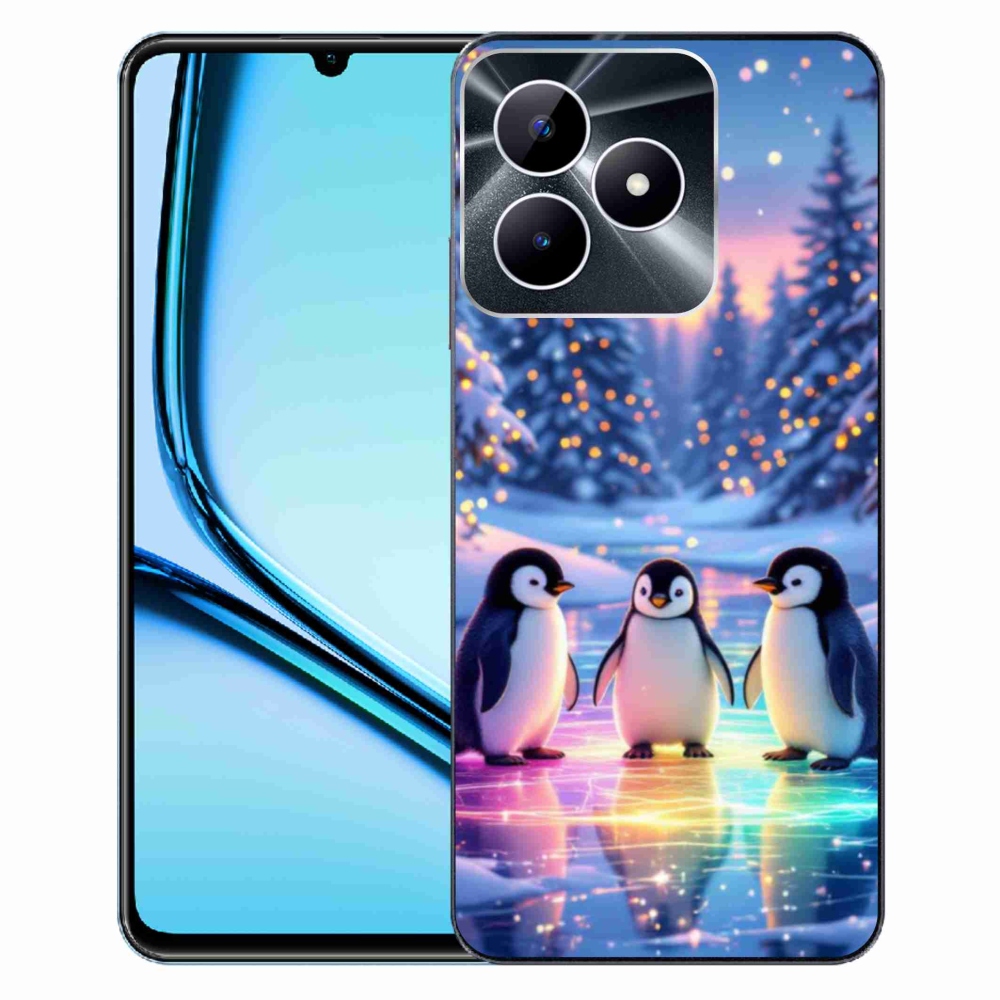 Gélový kryt mmCase na Realme Note 50 - tučniaky