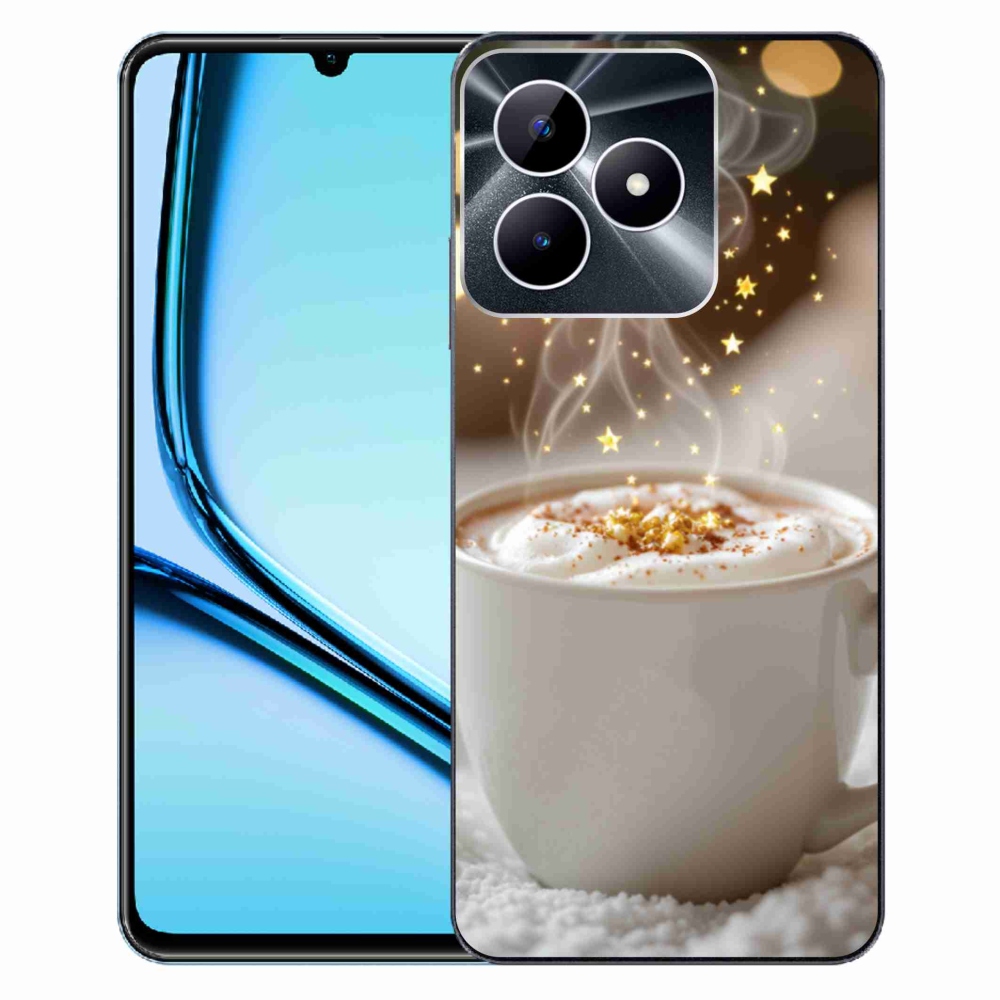 Gélový kryt mmCase na Realme Note 50 - vianočný horúci nápoj