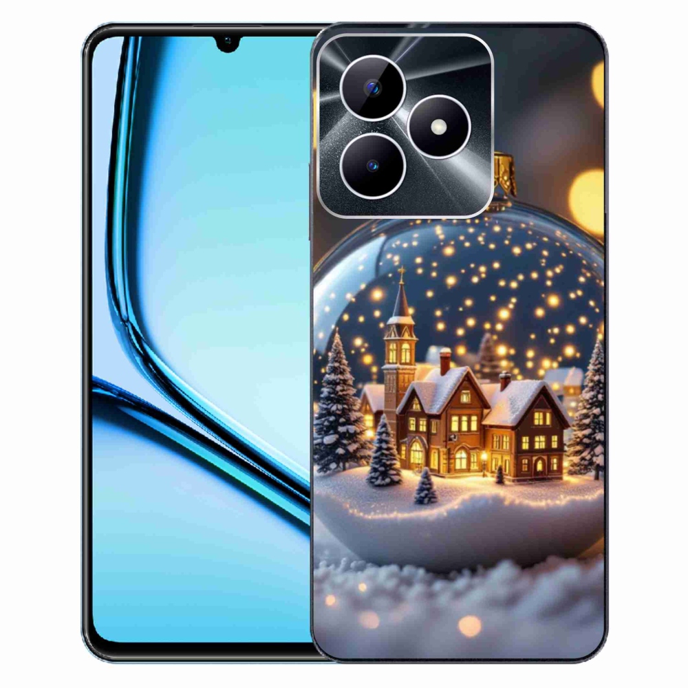 Gélový kryt mmCase na Realme Note 50 - vianočné gule 4