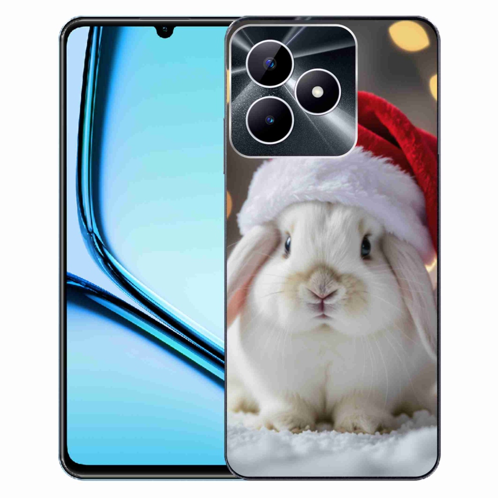 Gélový kryt mmCase na Realme Note 50 - vianočný králik