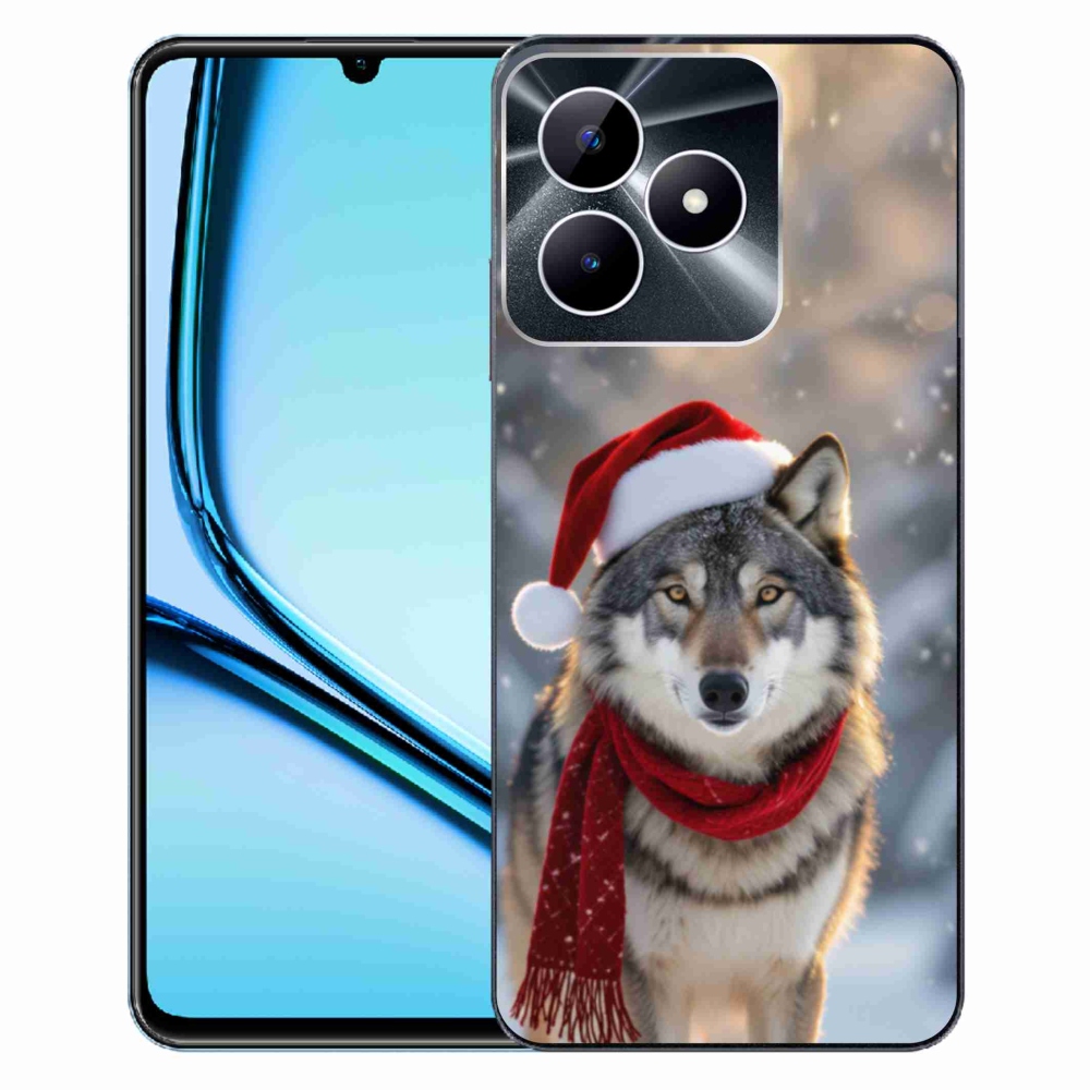 Gélový kryt mmCase na Realme Note 50 - vianočný vlk