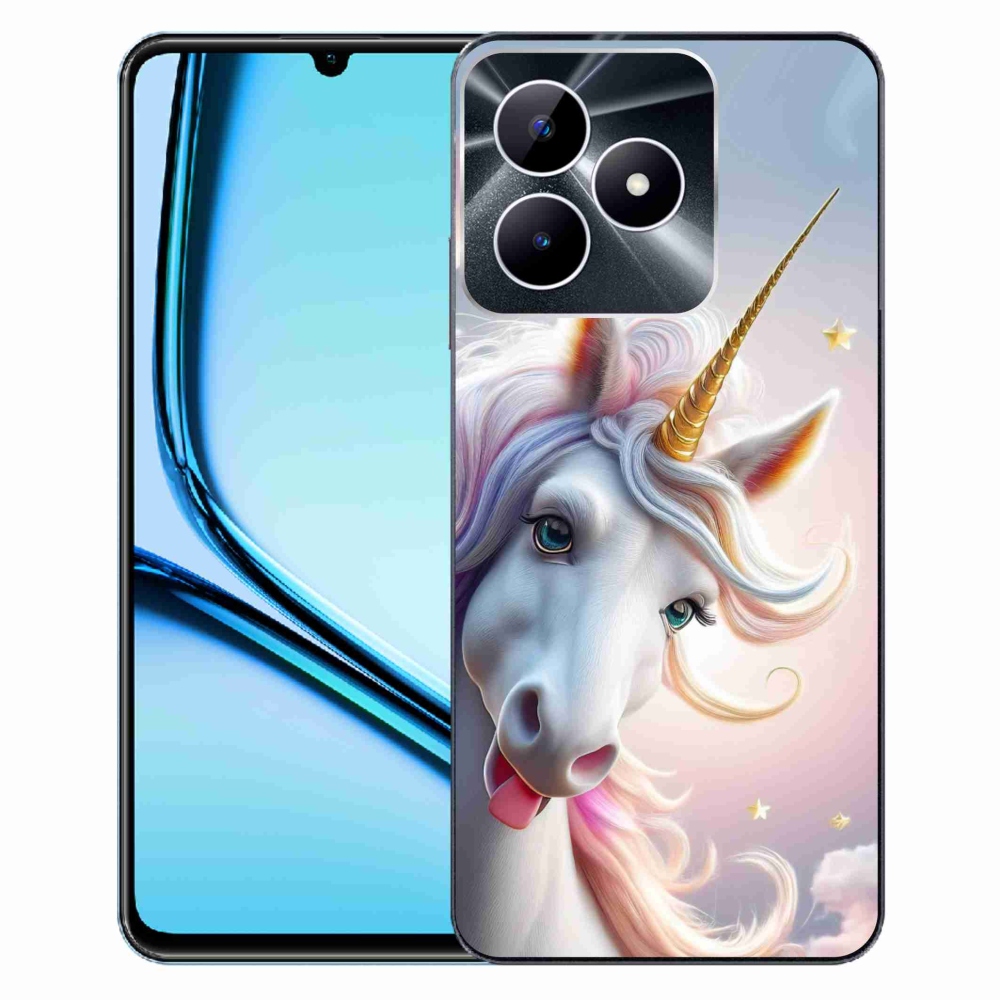 Gélový kryt mmCase na Realme Note 50 - veselý jednorožec