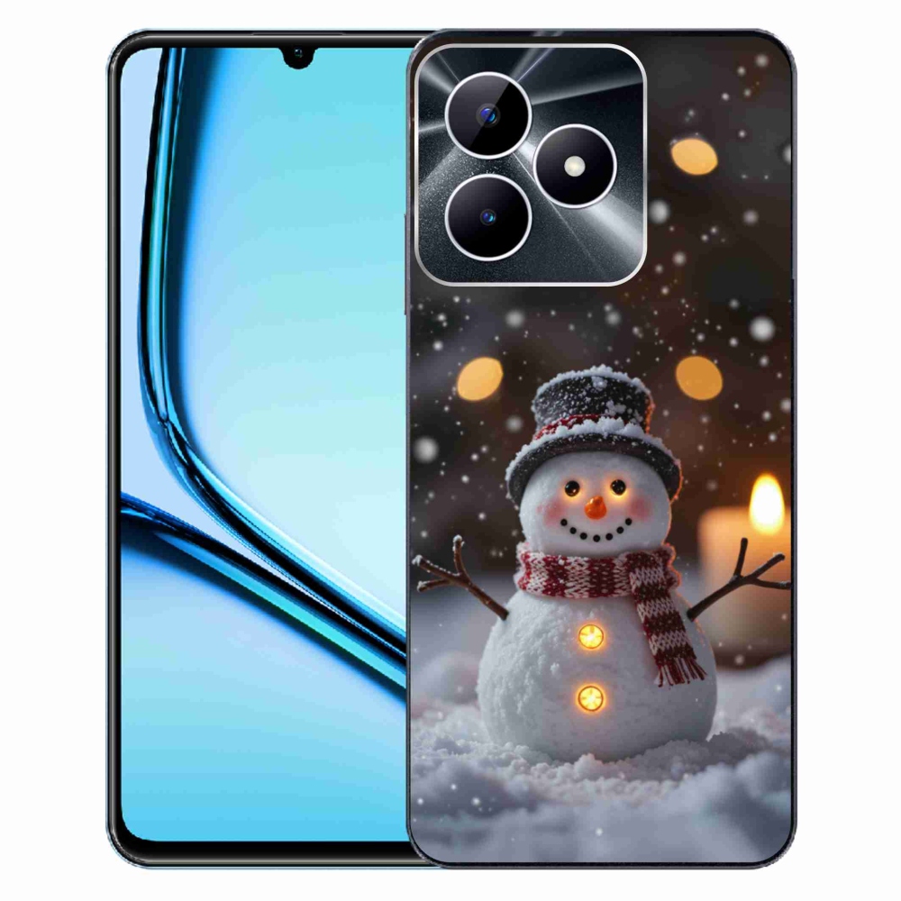 Gélový kryt mmCase na Realme Note 50 - veselý snehuliak