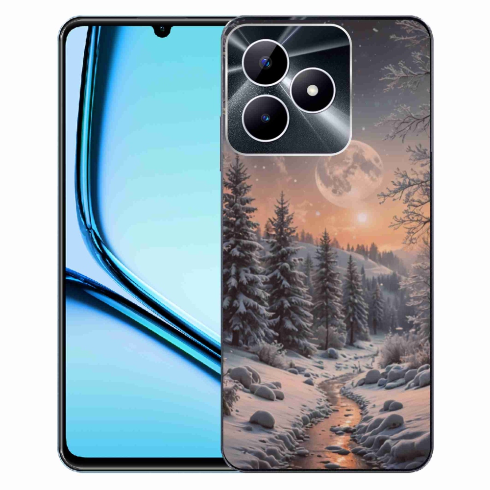 Gélový kryt mmCase na Realme Note 50 - zimná krajina 2