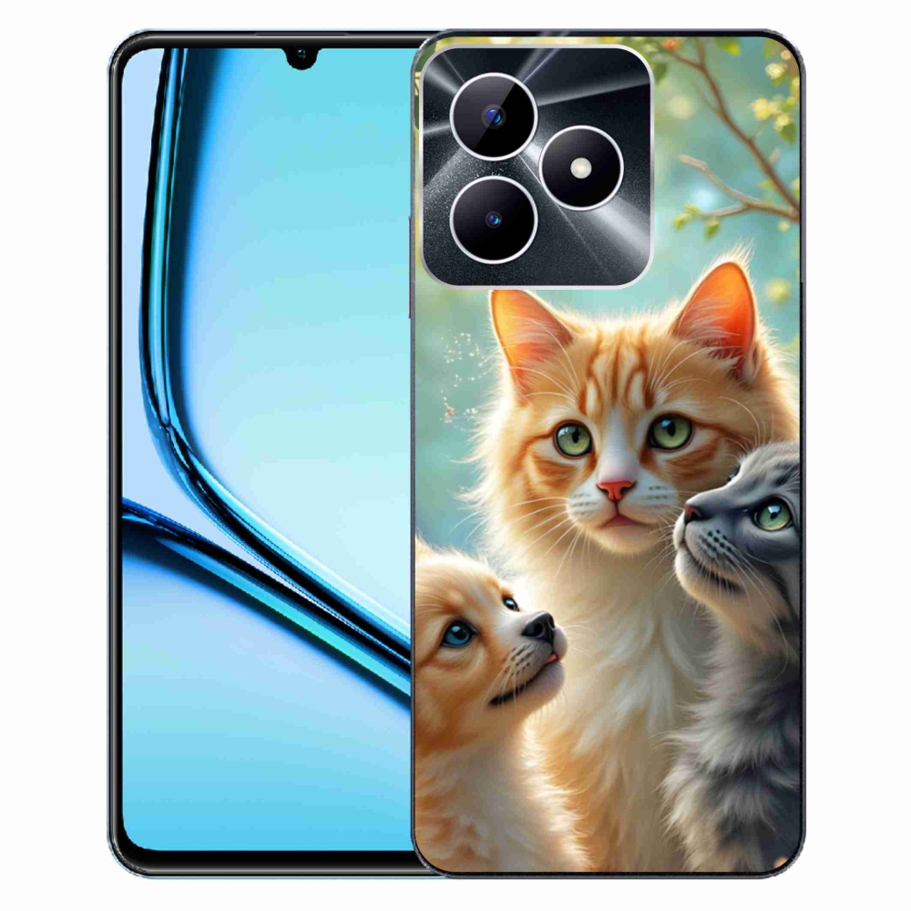 Gélový kryt mmCase na Realme Note 50 - zvieracie priateľstvo 2