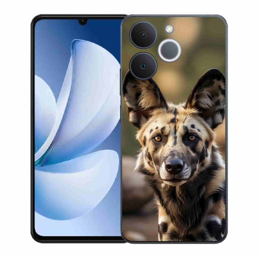 Gélový kryt mmCase na Realme Note 70T - africký divoký pes
