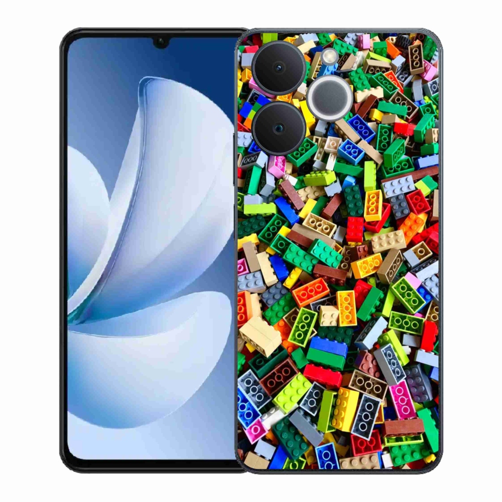 Gélový kryt mmCase na Realme Note 70T - farebné stavebné kocky