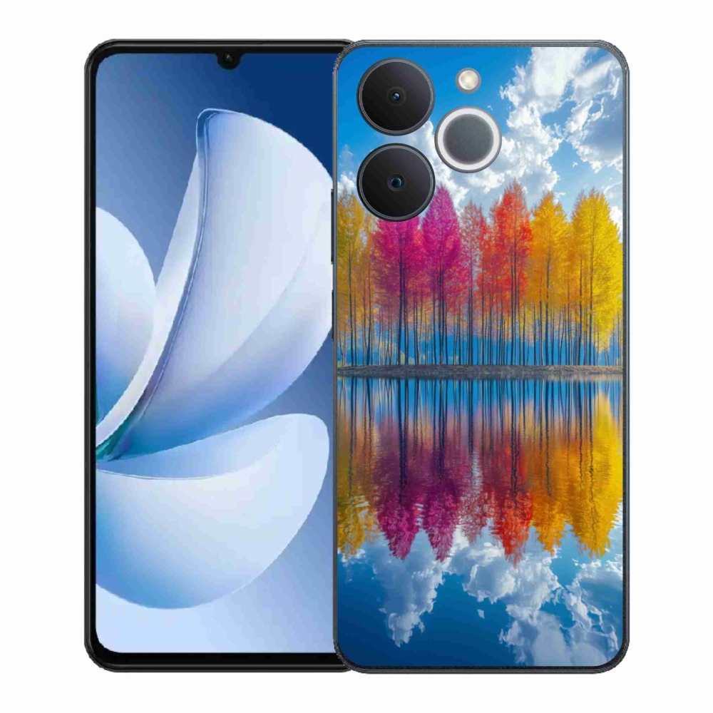 Gélový kryt mmCase na Realme Note 70T - farebné stromy