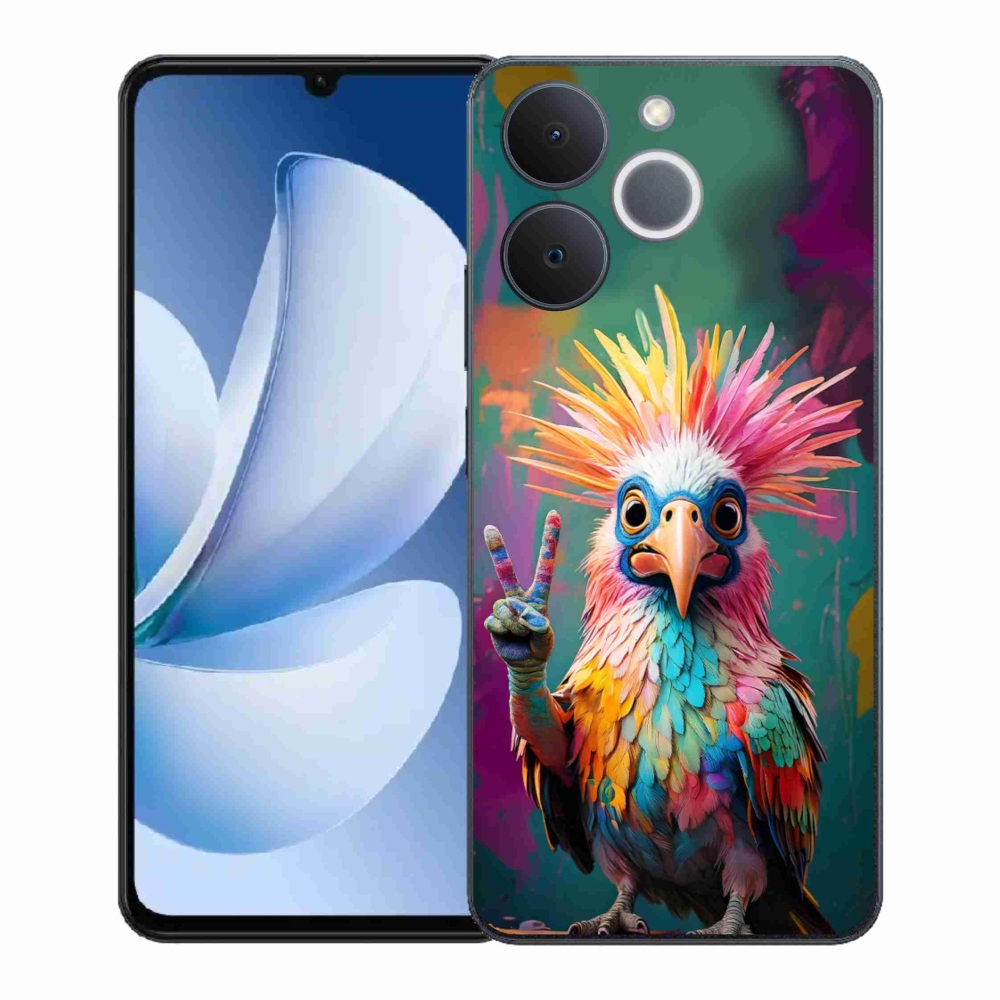 Gélový kryt mmCase na Realme Note 70T - farebný rebel