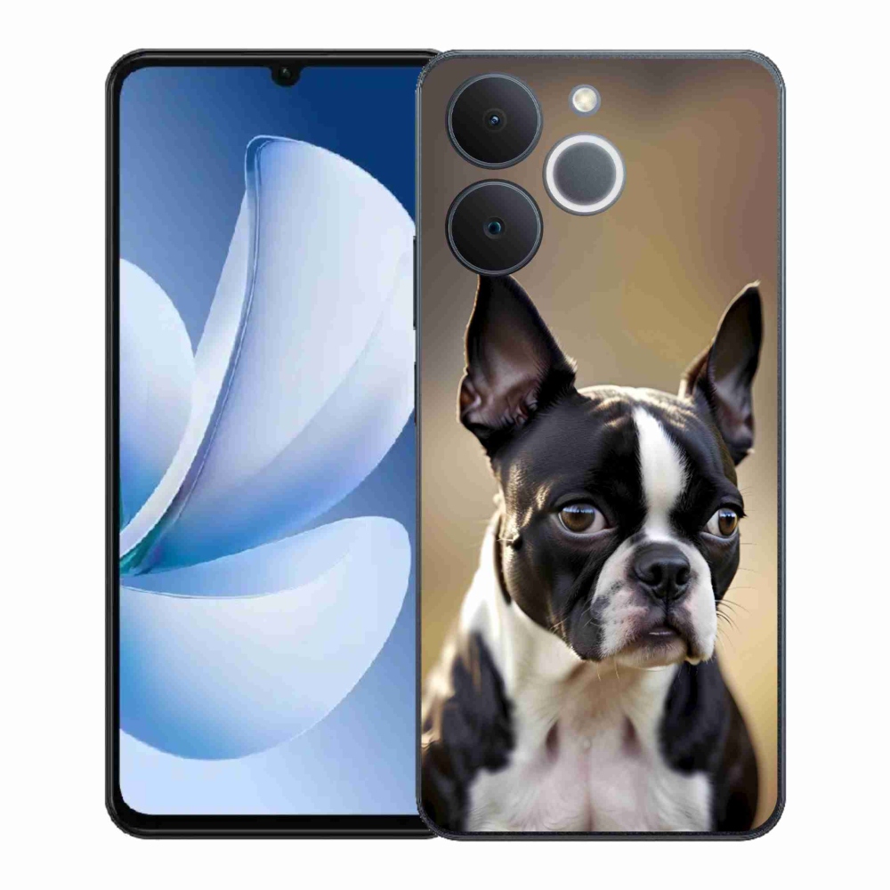 Gélový kryt mmCase na Realme Note 70T - bostonský teriér