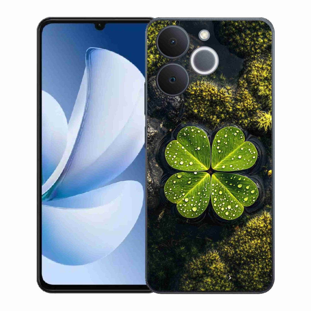 Gélový kryt mmCase na Realme Note 70T - štvorlístok