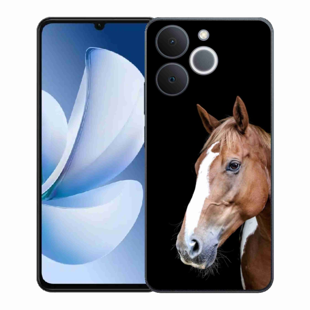 Gélový kryt mmCase na Realme Note 70T - hnedý kôň 3