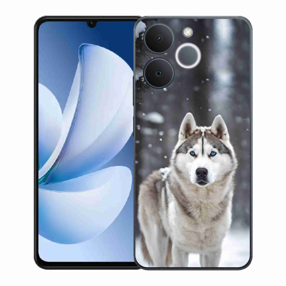 Gélový kryt mmCase na Realme Note 70T - husky 2