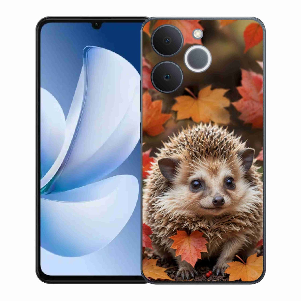 Gélový kryt mmCase na Realme Note 70T - ježko v lístii