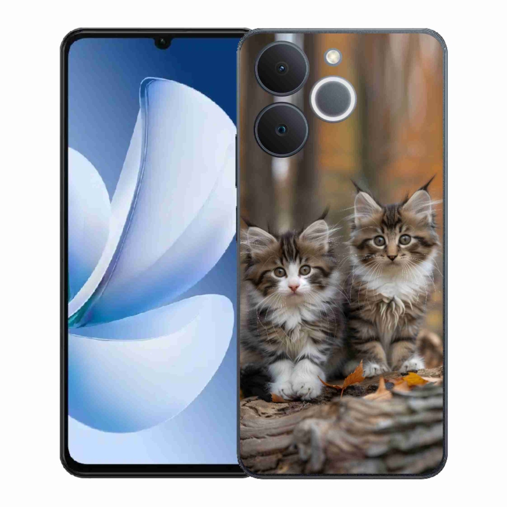 Gélový kryt mmCase na Realme Note 70T - mačacie duo 3