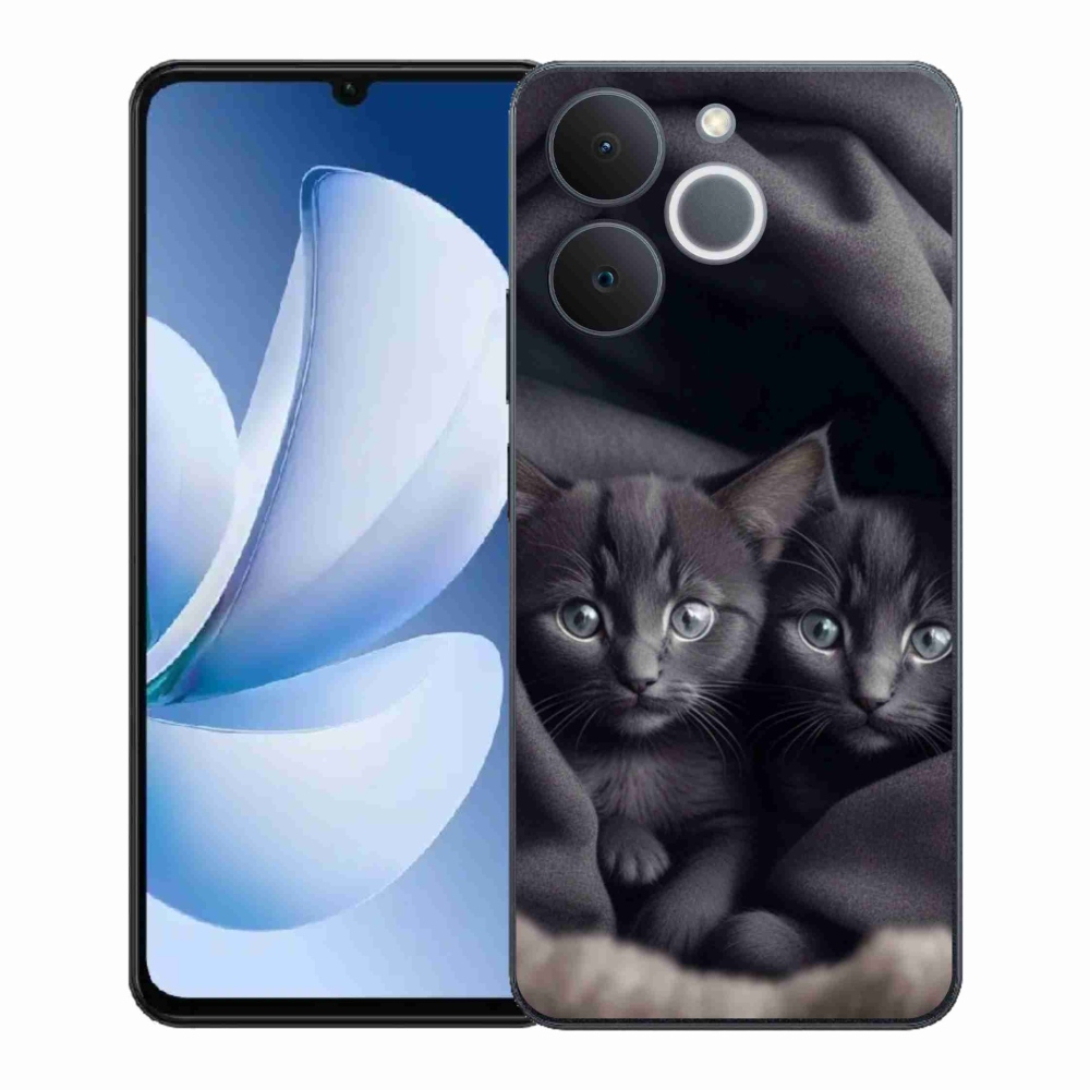 Gélový kryt mmCase na Realme Note 70T - mačacie duo
