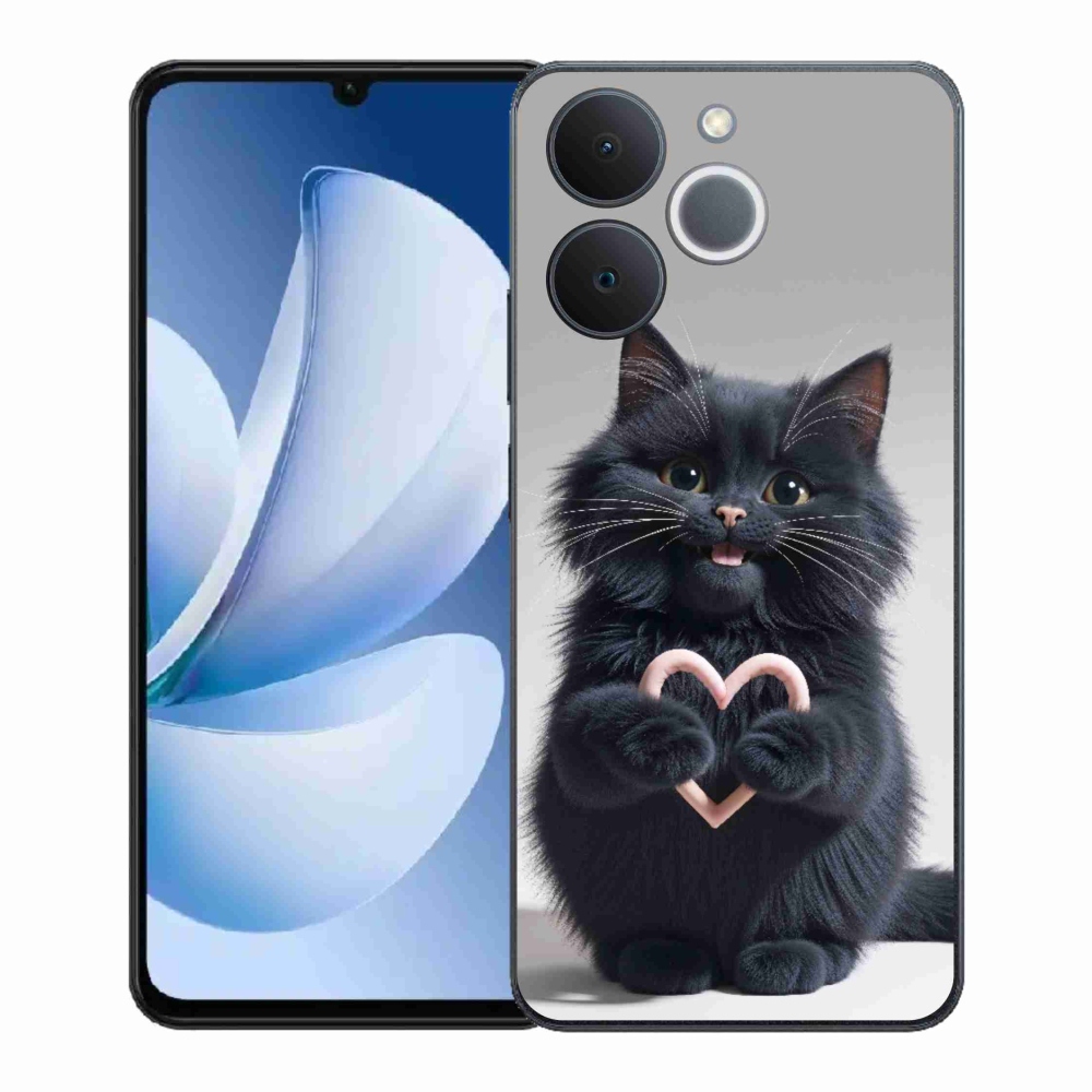 Gélový kryt mmCase na Realme Note 70T - mačacia láska 3