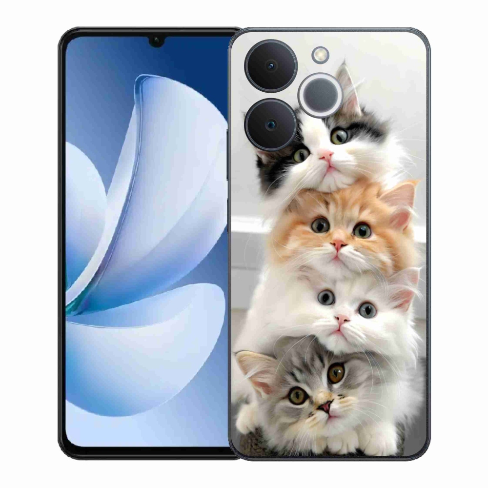 Gélový kryt mmCase na Realme Note 70T - mačacia partia