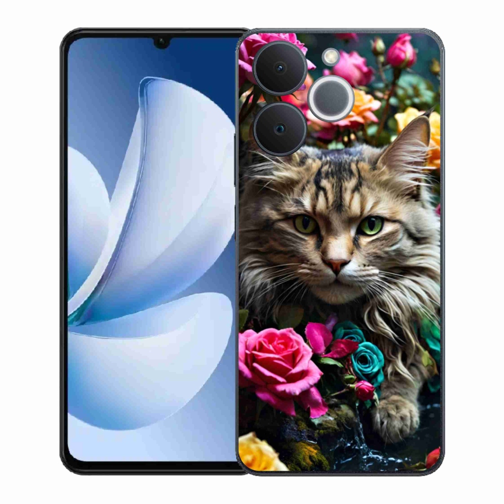 Gélový kryt mmCase na Realme Note 70T - mačacie pohľad 2