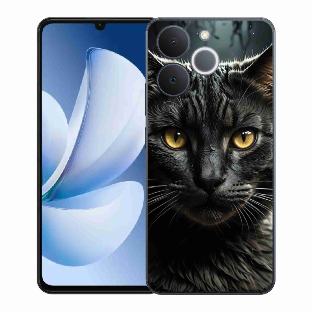 Gélový kryt mmCase na Realme Note 70T - mačacie pohľad 3