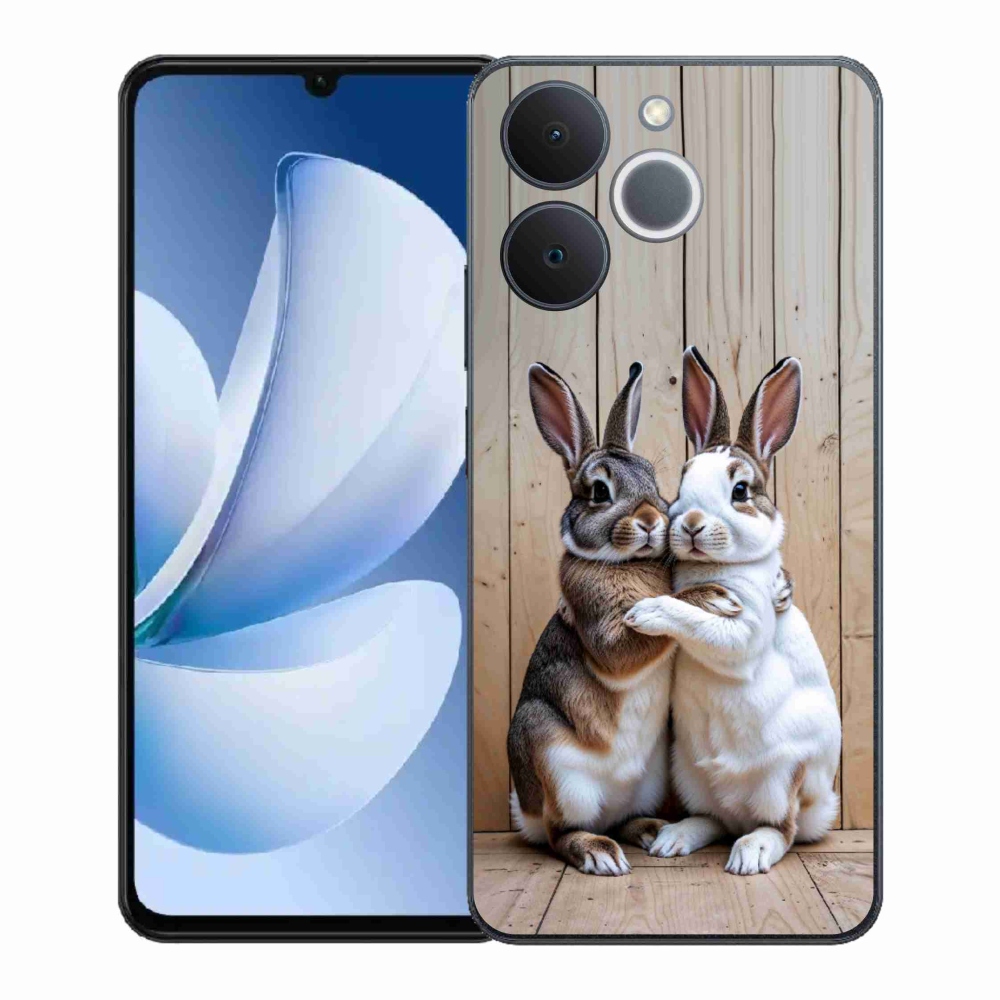 Gélový kryt mmCase na Realme Note 70T - králičie pár