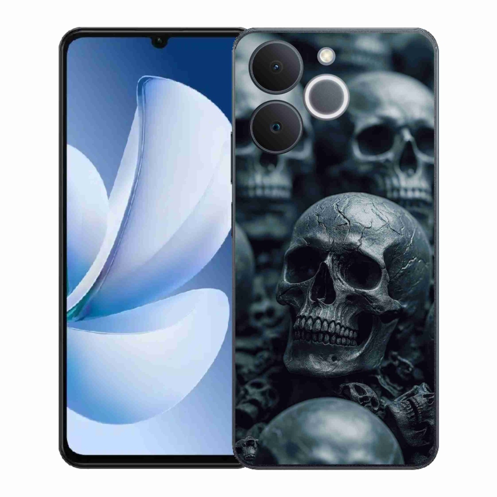 Gélový kryt mmCase na Realme Note 70T - lebka 2