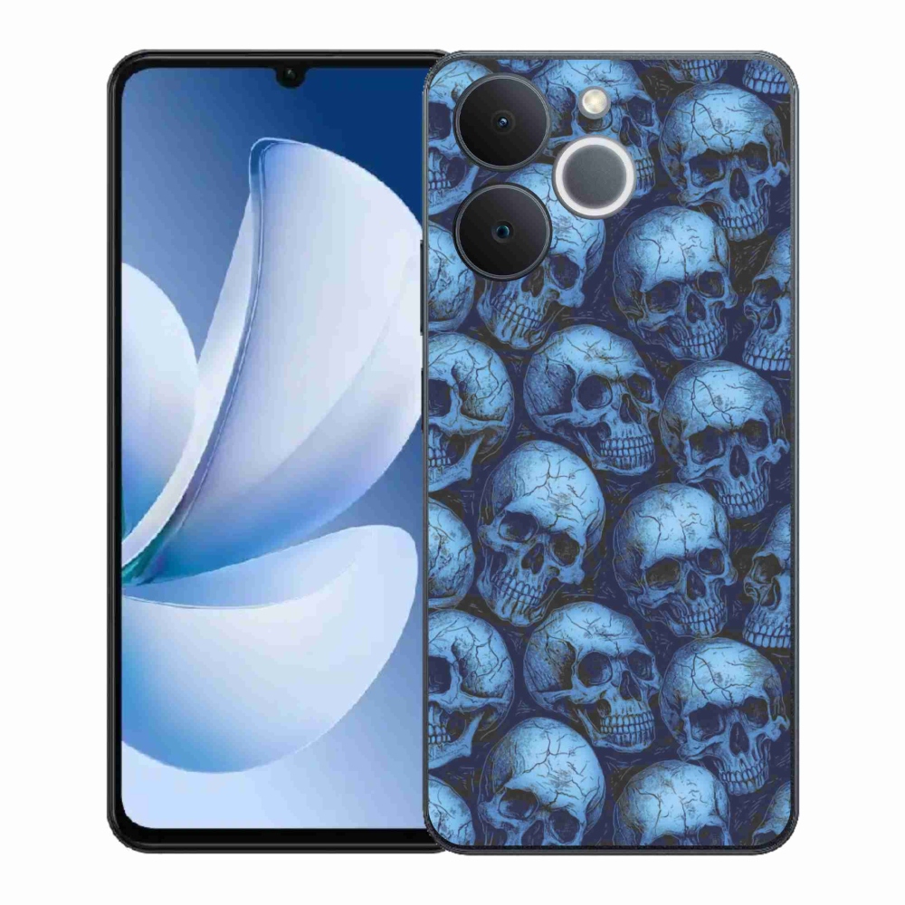 Gélový kryt mmCase na Realme Note 70T - lebky