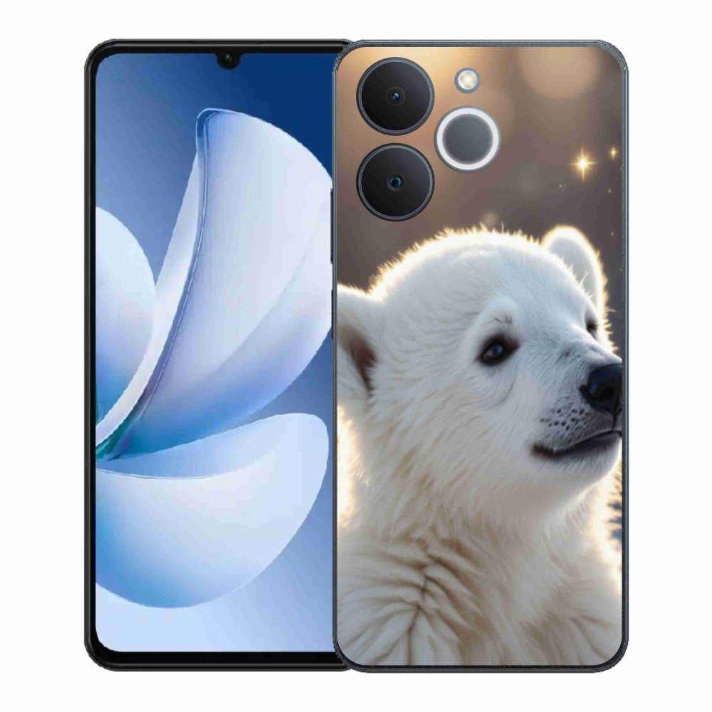 Gélový kryt mmCase na Realme Note 70T - ľadový medveď