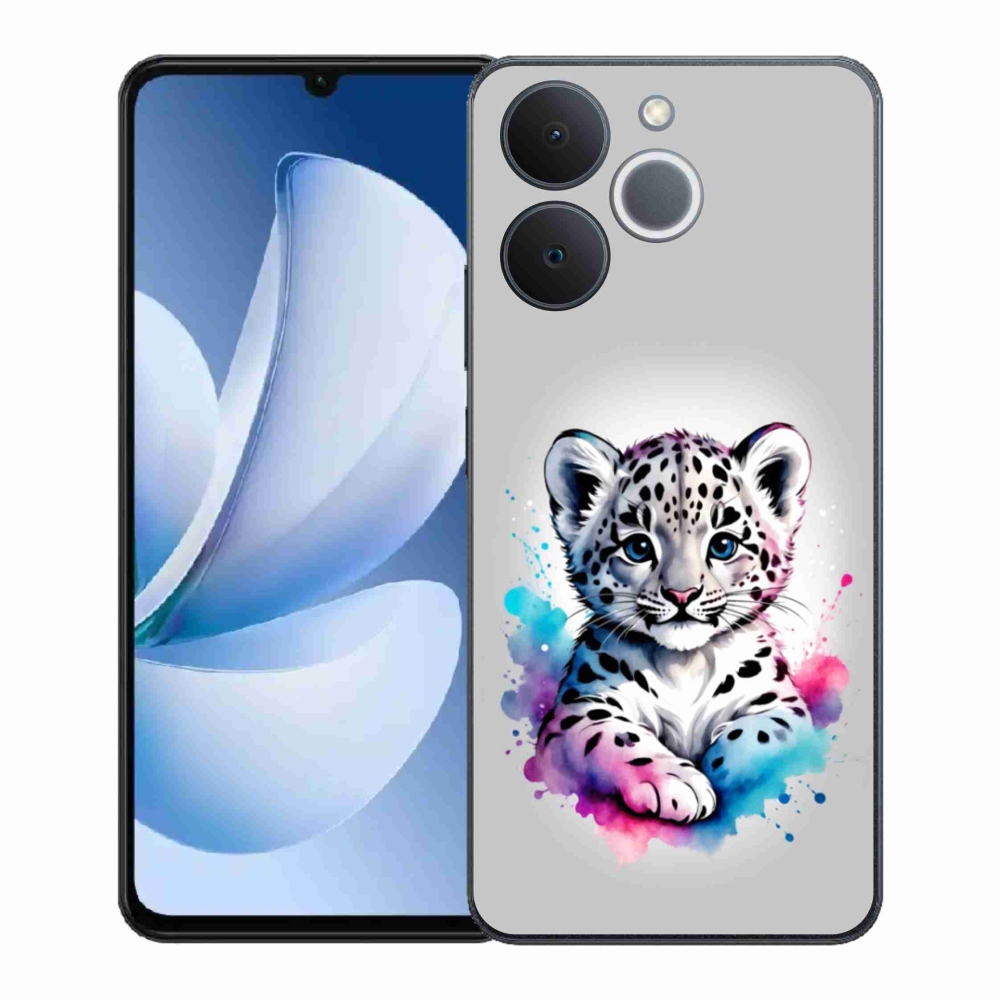 Gélový kryt mmCase na Realme Note 70T - leopardej mláďa