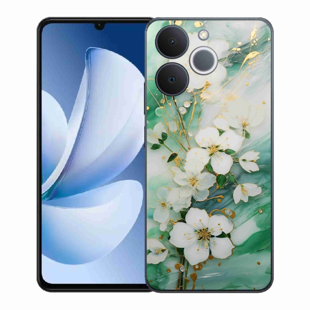 Gélový kryt mmCase na Realme Note 70T - nežné kvety